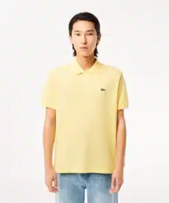 Lacoste Original L.12.12 Petit Pique Cotton Polo Shirt Pastel Yellow