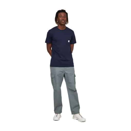 Makia Square Pocket T-shirt Dark Navy