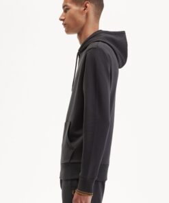 Fred Perry Tipped Hooded Sweatshirt Anchor grey/Dark caramel