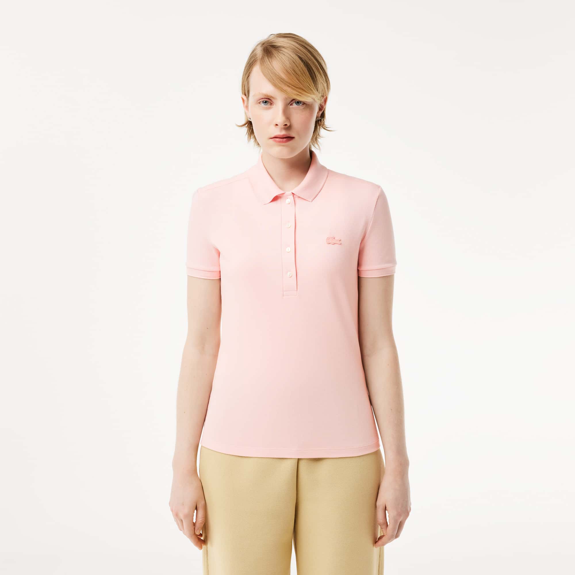 Polo lacoste stretch fit best sale