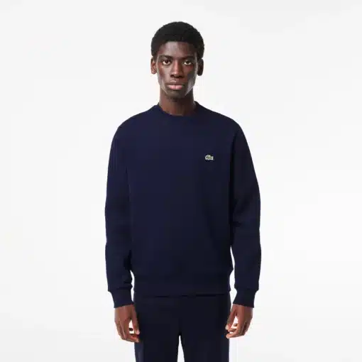 Lacoste Brushed Cotton Jogger Sweatshirt Midnight Blue