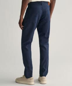 Gant Linen Cotton Slim Jeans Marine