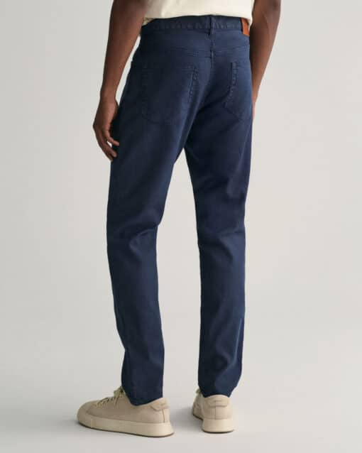 Gant Linen Cotton Slim Jeans Marine