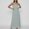 Vila Milina Strap Maxi Dress Green Milieu