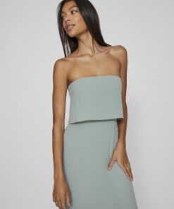 Vila Milina Strap Maxi Dress Green Milieu