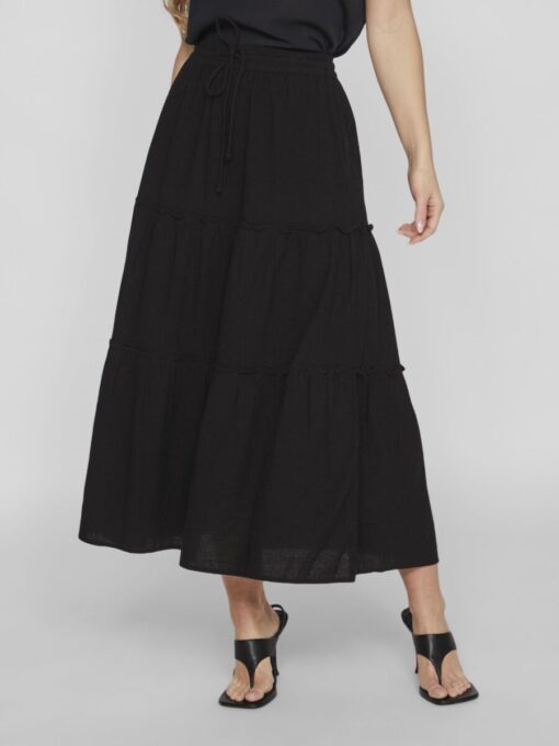 Vila Anla Ankle Skirt Black