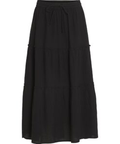 Vila Anla Ankle Skirt Black