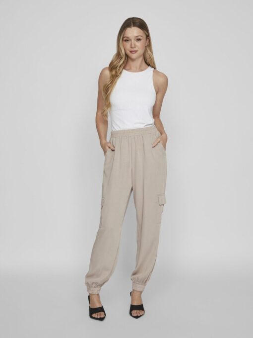 Vila Petra Cargo Pants Feather Gray
