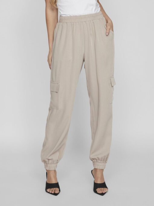Vila Petra Cargo Pants Feather Gray