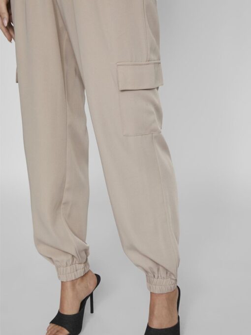 Vila Petra Cargo Pants Feather Gray