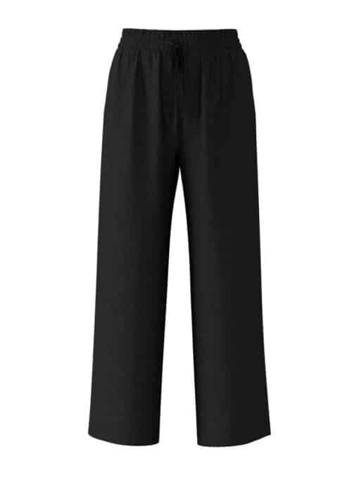 Selected Femme Viva-Gulia Long Linen Pant Black