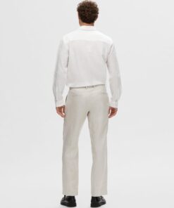 Selected Homme Will Linen Trousers Sand