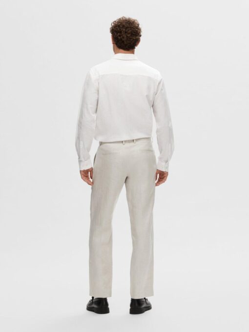 Selected Homme Will Linen Trousers Sand