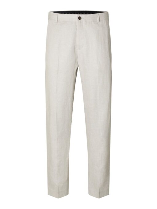 Selected Homme Will Linen Trousers Sand