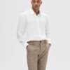 Selected Homme Regkylian Linen Shirt White