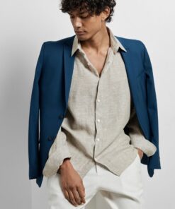 Selected Homme Regkylian Linen Shirt Vetiver