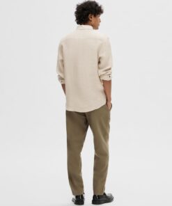 Selected Homme Regkylian Linen Shirt Pure Cashmere