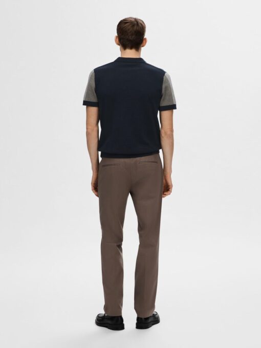 Selected Homme Mattis Knit Stripe Polo Sky Captain