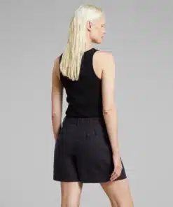 Dedicated Shorts Djupvik Linen Phantom Black