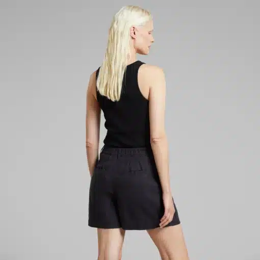 Dedicated Shorts Djupvik Linen Phantom Black