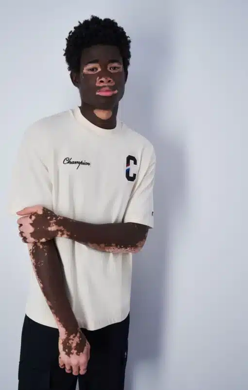 Champion Bookstore Multi Logo T-shirt Cream