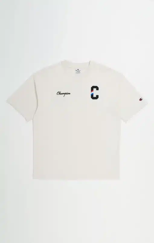 Champion Bookstore Multi Logo T-shirt Cream
