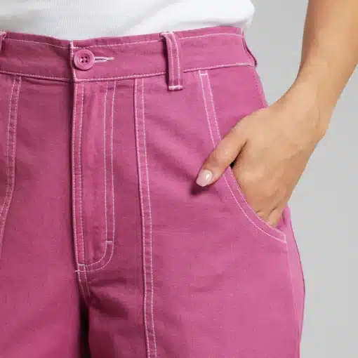 Dedicated Workwear Pants Vara Canvas Violet Purple