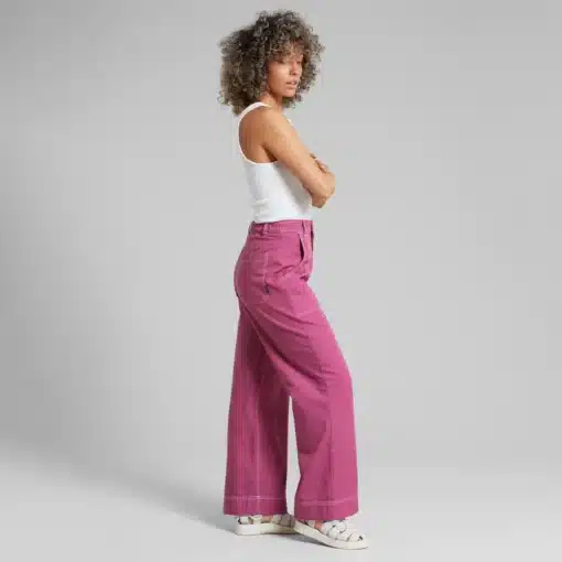 Dedicated Workwear Pants Vara Canvas Violet Purple