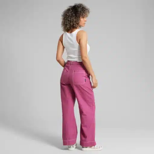 Dedicated Workwear Pants Vara Canvas Violet Purple
