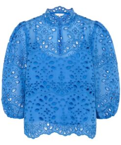 Part Two Grethe Lace Blouse Nebulas Blue