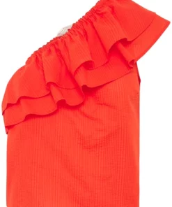 Part Two Ginnie Offshoulder Top Mandarin Red