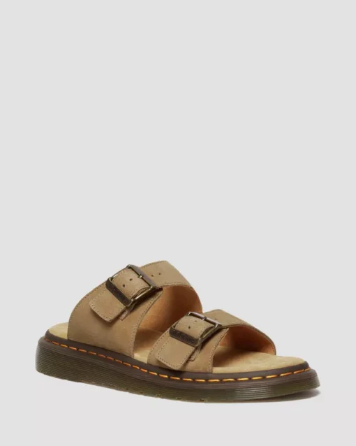 Dr. Martens Josef Nubuck Sandal Savannah Tan