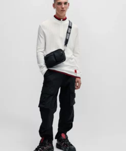 Hugo Saikk Zip Sweater White