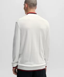 Hugo Saikk Zip Sweater White