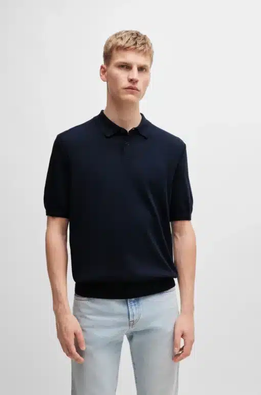 Boss Asac Polo Shirt Dark Blue