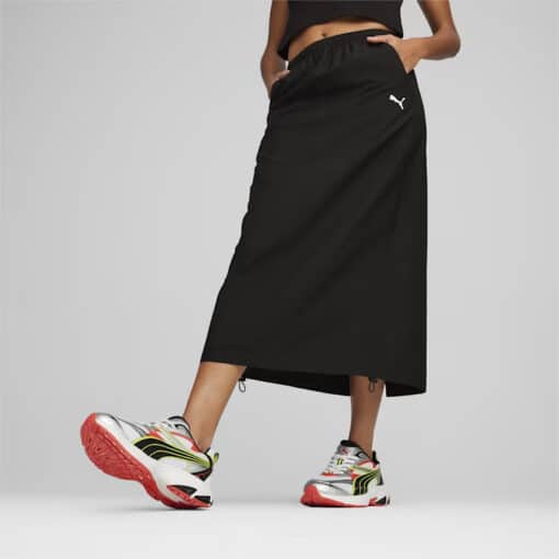 Puma DARE TO Midi Woven Skirt Black