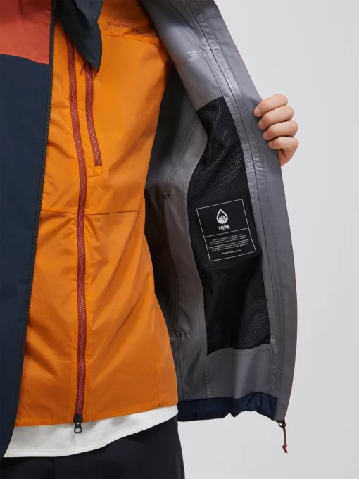 Peak Performance Trail Hipe Shell Jacket Men Spiced/Salute Blue/Desert Blow