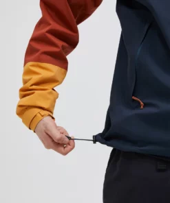 Peak Performance Trail Hipe Shell Jacket Men Spiced/Salute Blue/Desert Blow