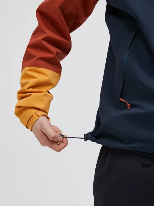 Peak Performance Trail Hipe Shell Jacket Men Spiced/Salute Blue/Desert Blow