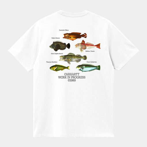 Carhartt WIP S/S Fish T-Shirt White