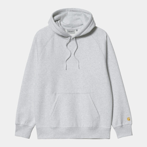 Carhartt WIP Hooded Chase Sweat Ash Heather/Gold