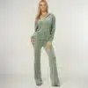 Juicy Couture Halan Oversized Zip Through Hoodie Chinois Green Chinois Green