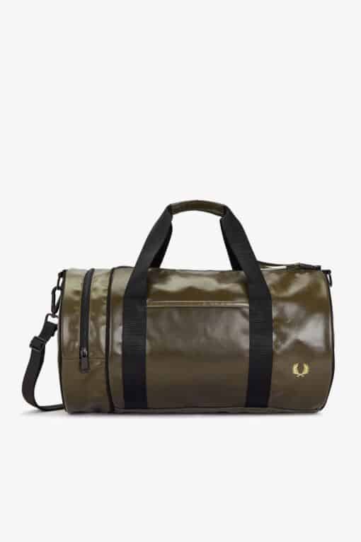 Fred Perry Tonal Barrel Bag Uniform Green/Gold