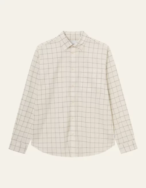 Les Deux Kent Check Shirt Light Ivory