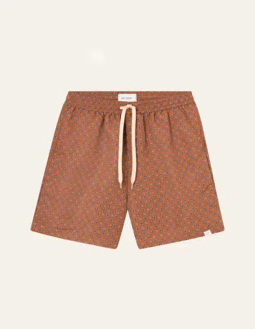 Les Deux Stan AOP Swim Shorts Terracotta/Pineapple