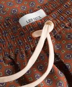 Les Deux Stan AOP Swim Shorts Terracotta/Pineapple