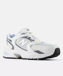 New Balance 530 Men White with dark arctic grey and light chrome blue