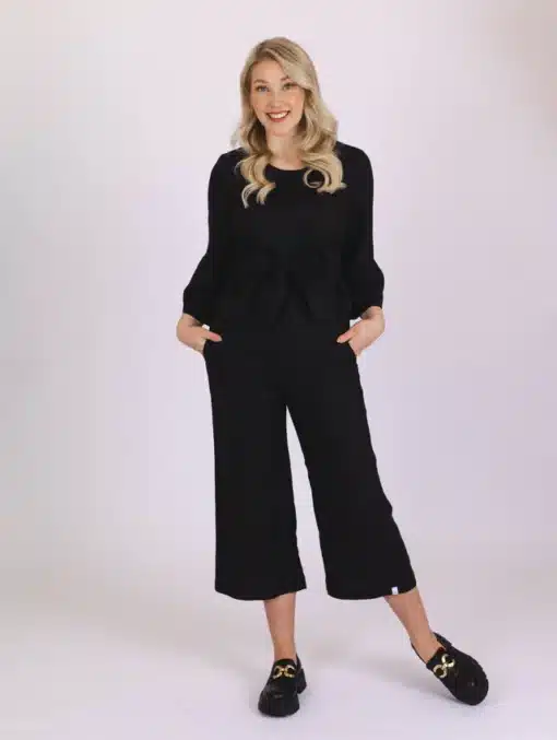 Nakoa Linen Culottes Black