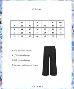Nakoa Linen Culottes Black