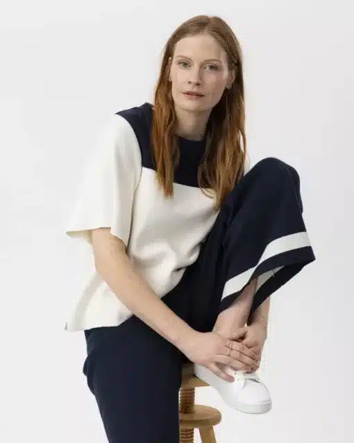 Holebrook Nadja Tee Offwhite/Navy